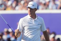 Justin Rose had a special guest to watch him play at the 2025 BMW Championship
