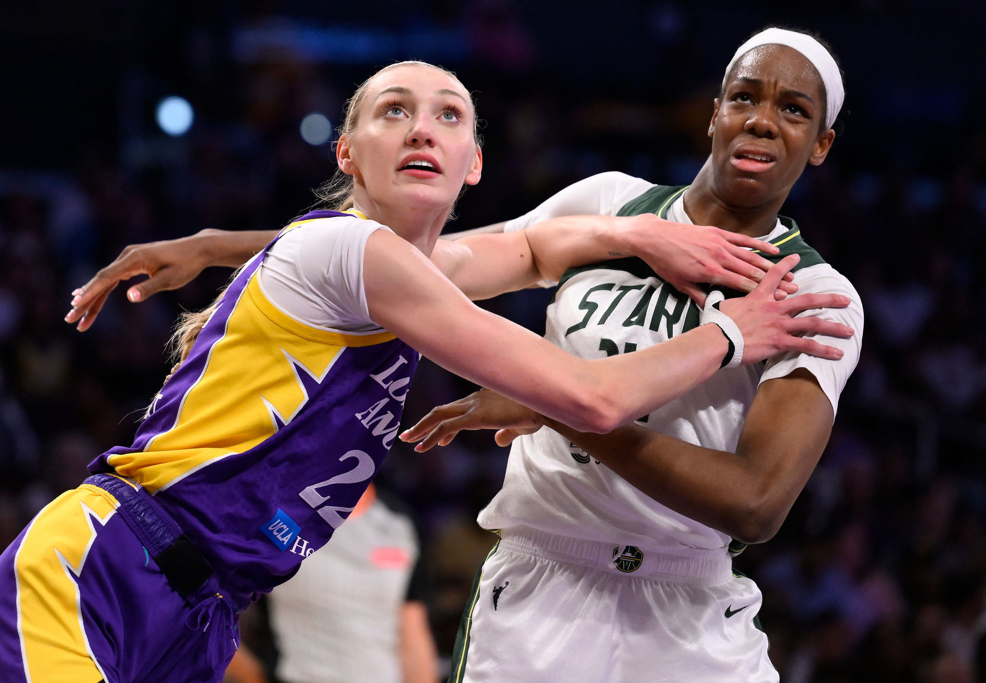 Dominique Malonga makes history despite Seattle Storm&#039;s loss to LA Sparks. (Photo: IMAGN)