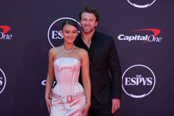Kyle Juszczyk drops 2-word reaction as wife Kristin shows off heavily-accessorized look in oversized t-shirt while recapping August moments