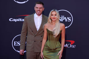 Freddie Freeman's wife Chelsea shows off Dodgers Labubu as her "mood" vs. struggling Padres