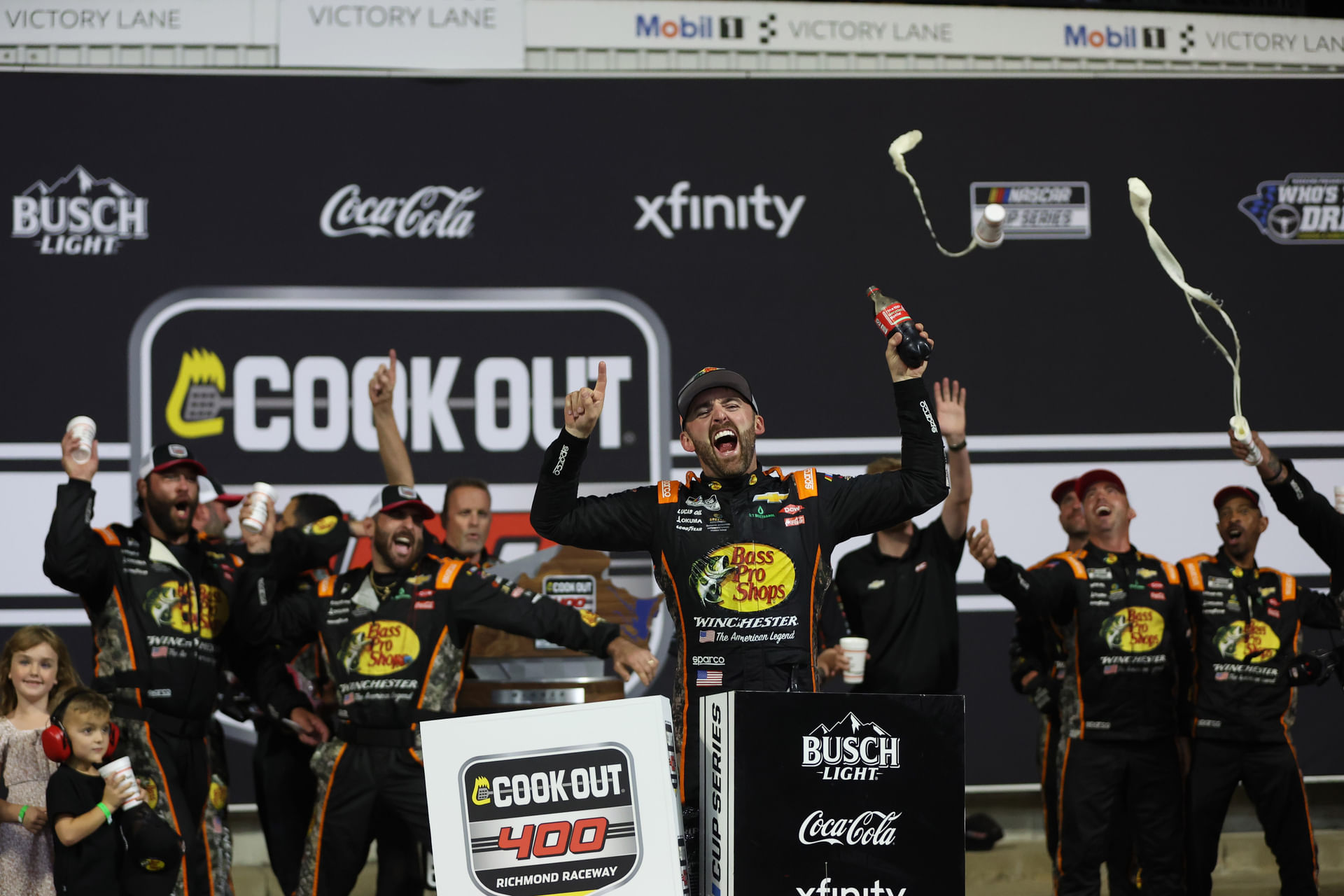 Austin Dillon (3) celebrates in victory lane after winning the Cook Out 400 at Richmond Raceway- Source: Imagn