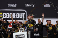 Austin Dillon (3) celebrates in victory lane after winning the Cook Out 400 at Richmond Raceway. - Source: Imagn