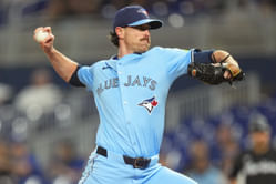 Shane Bieber’s wife Kara rocks chic denim fit as she cheers for husband's electric 9K Blue Jays debut