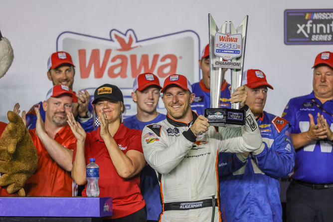 “Over 750+ texts”: Dale Earnhardt Jr. owned JRM’s fill-in driver overwhelmed by love after Daytona win