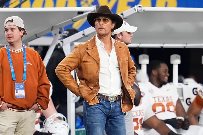 Glen Powell, Matthew McConaughey, Mauricio Pochettino and more: Full list of celebs in attendance for Texas at Ohio State blockbuster