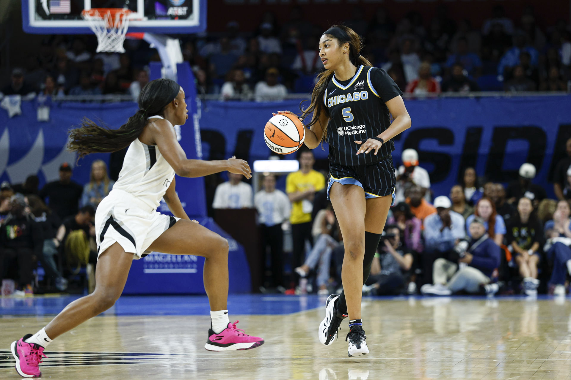 Angel Reese makes history in loss to the Aces. (Photo: IMAGN)
