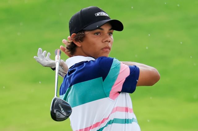 Charlie Woods struggles on Junior Players Championship Day 1 at TPC Sawgrass