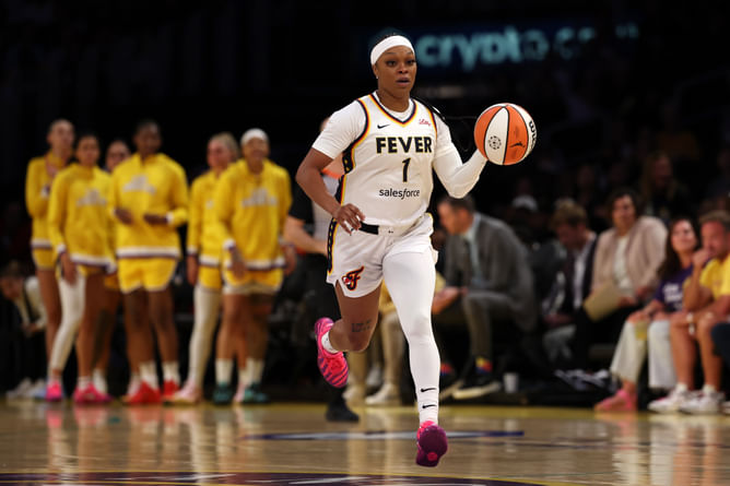Odyssey Sims bursts with excitement after signing remainder of season with Caitlin Clark’s Fever
