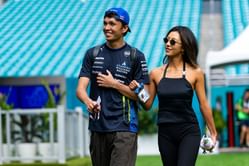 F1 superstar Alex Albon enjoys a beachside vacation with girlfriend Lily Muni He in France