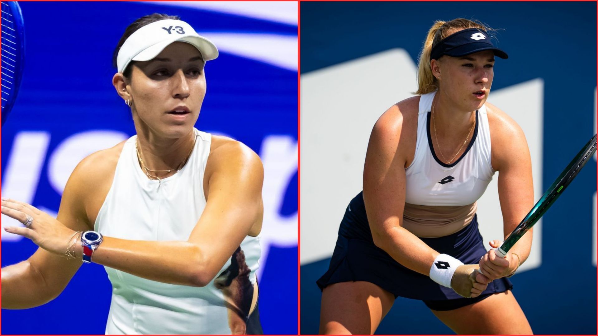 Jessica Pegula (L) Anna Blinkova (R) | Getty