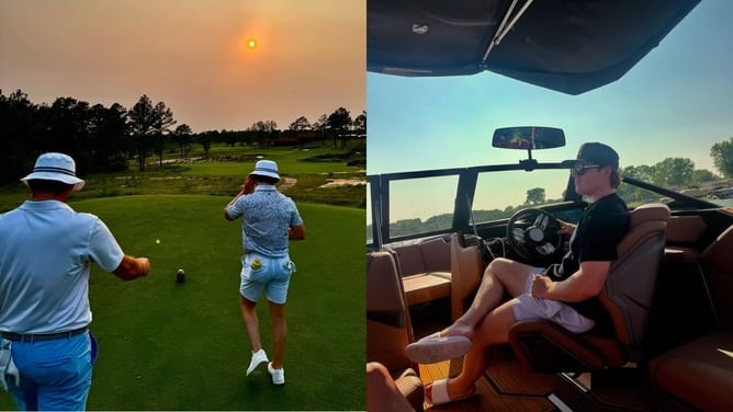 Cole Caufield recaps his offseason downtime of attending Wimbledon, golfing, & more with Trevor Zegras & Habs teammates