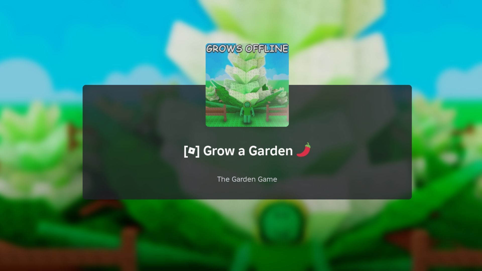 Grow a Garden loading screen