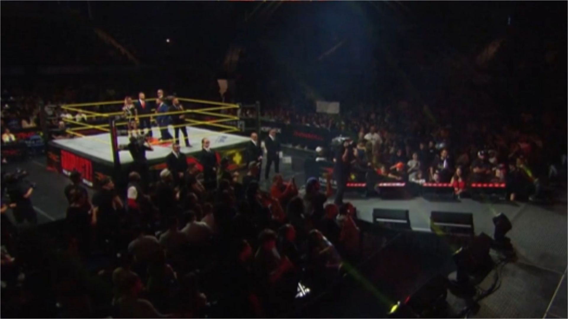 A wrestling arena (Photo credit: TNA Wrestling on X/Screenshot)
