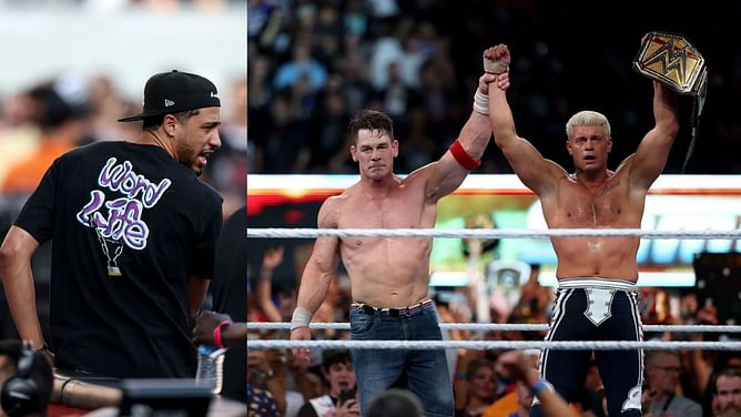 Tyrese Haliburton left stranded as John Cena steals Pacers star's crutches in stunning WWE SummerSlam moment