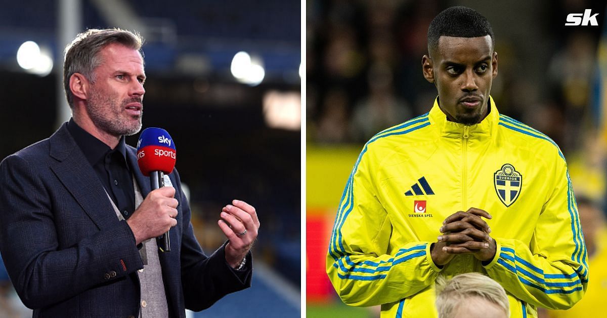 Jamie Carragher and Alexander Isak