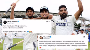 IND vs ENG: ओवल में भारत की जीत से खुश हुए विराट कोहली, सचिन तेंदुलकर ने भी किया रिएक्ट; जानें किसने क्या कहा