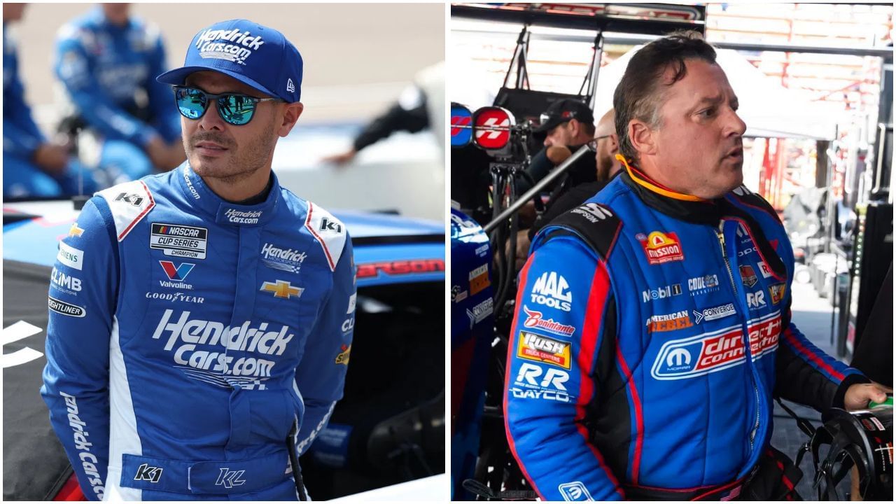 Kyle Larson and Tony Stewart
