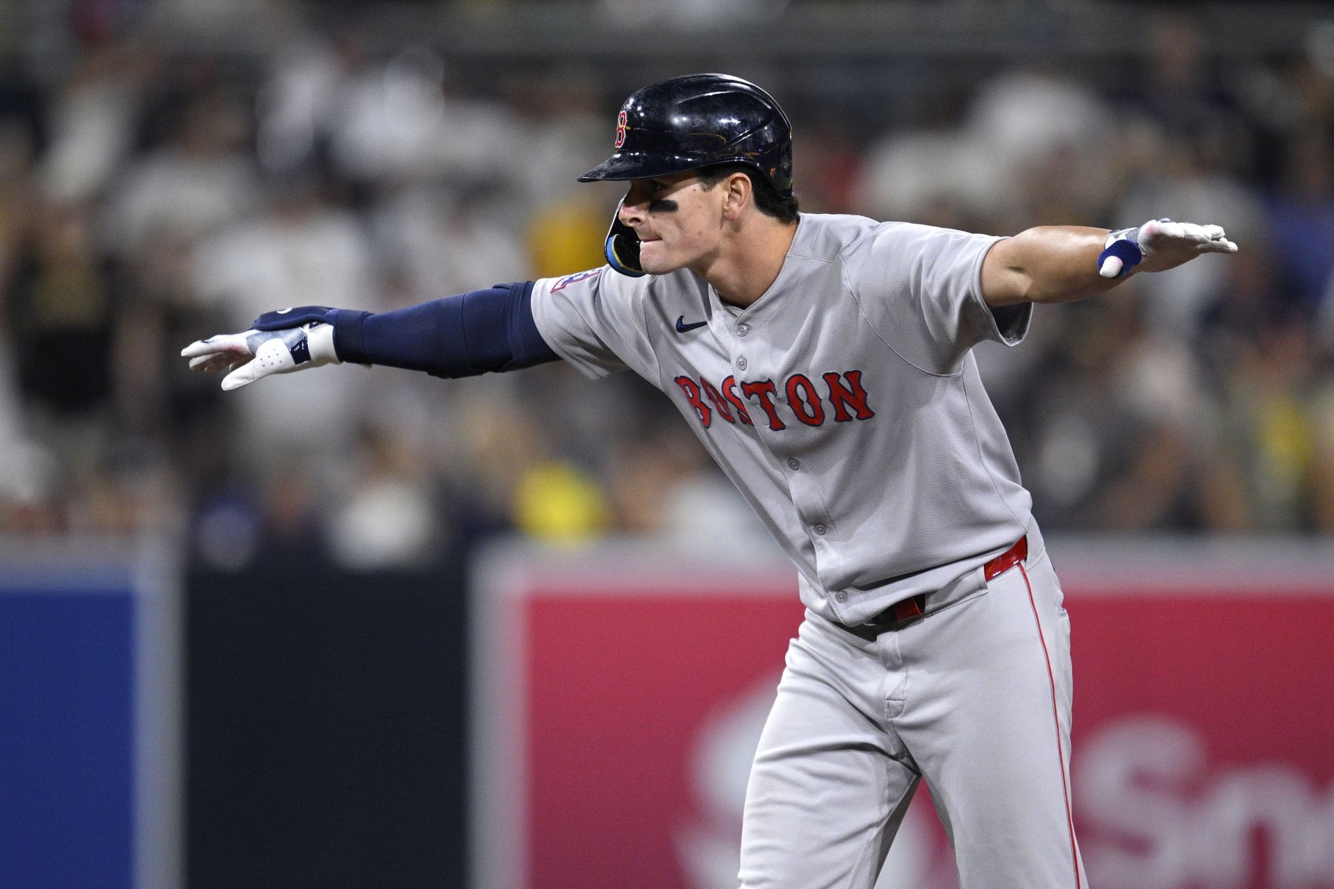Roman Anthony in action for the Boston Red Sox - Source: Getty