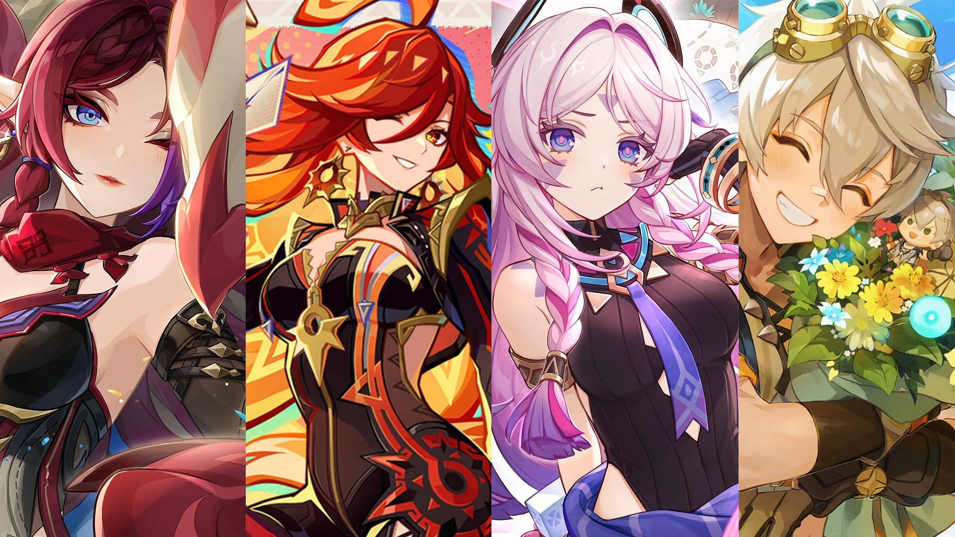 Chasca, Mavuika, Citlali, Bennett (Image via Sportskeeda Gaming || HoYoverse)
