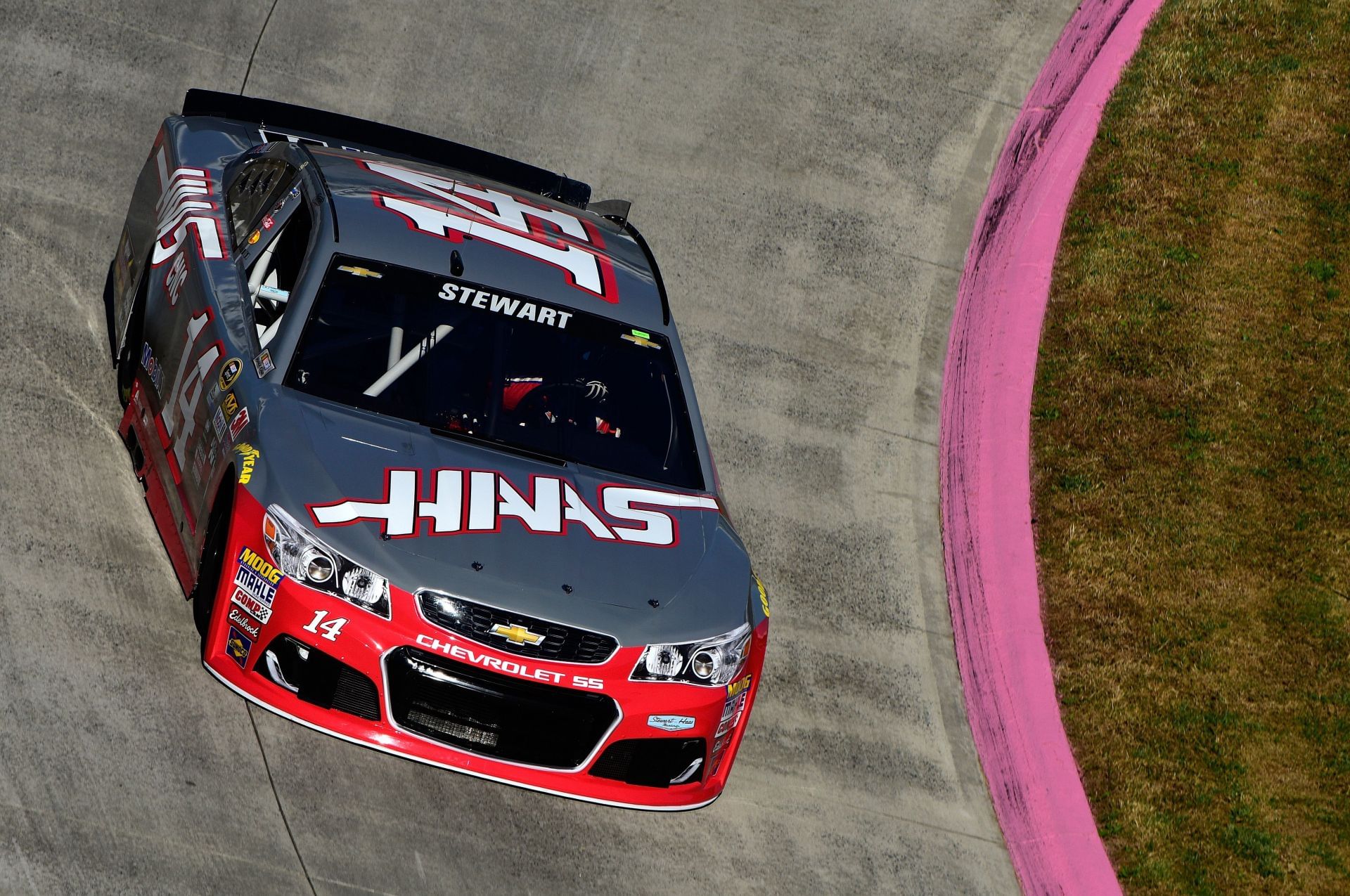 Tony Stewart, driver of the #14 Haas Automation Chevrolet, practices - Source: Getty Images