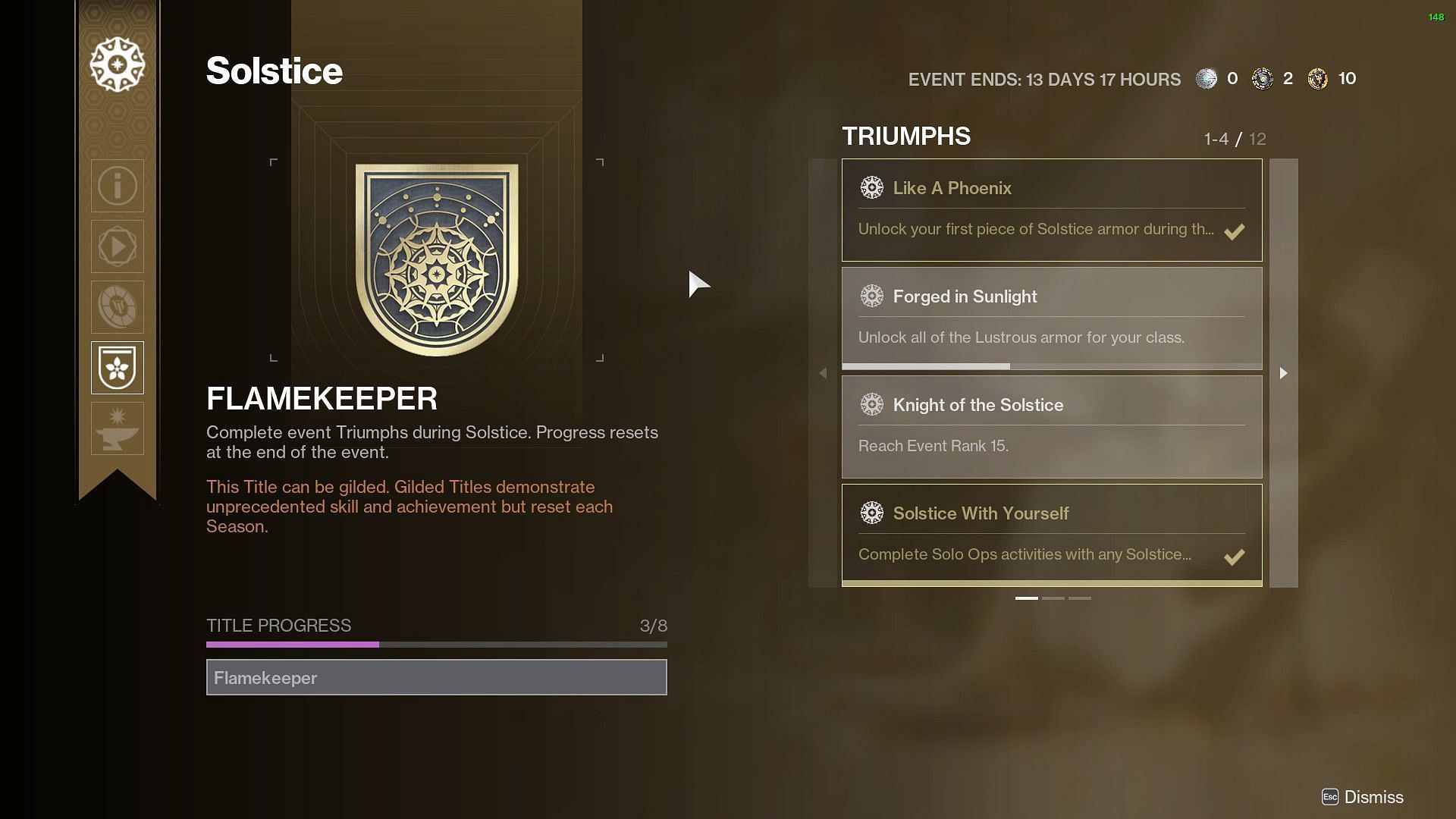 Flamekeeper seal in Destiny 2 (Image via Bungie) 