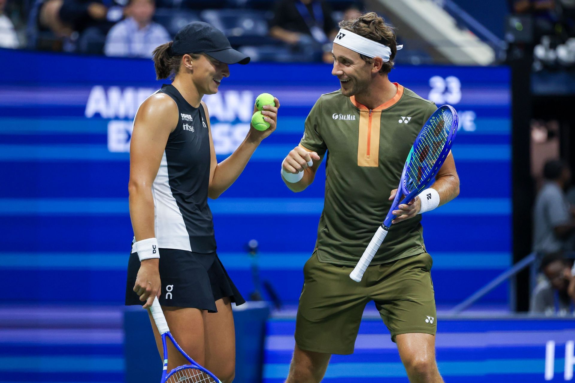 Swiatek and Ruud at the US Open 2025 - (Source: Getty)