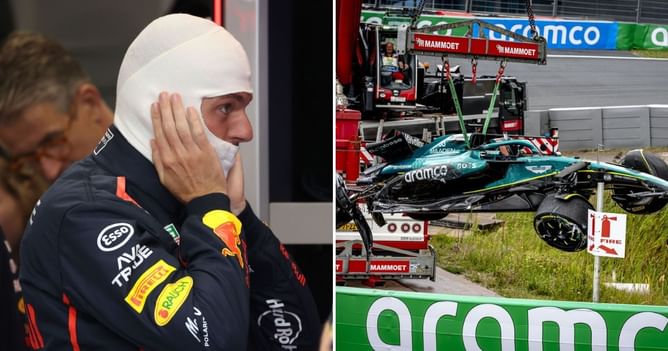 Max Verstappen expresses his concern towards Lance Stroll after Aston Martin star’s nasty crash in the Dutch GP