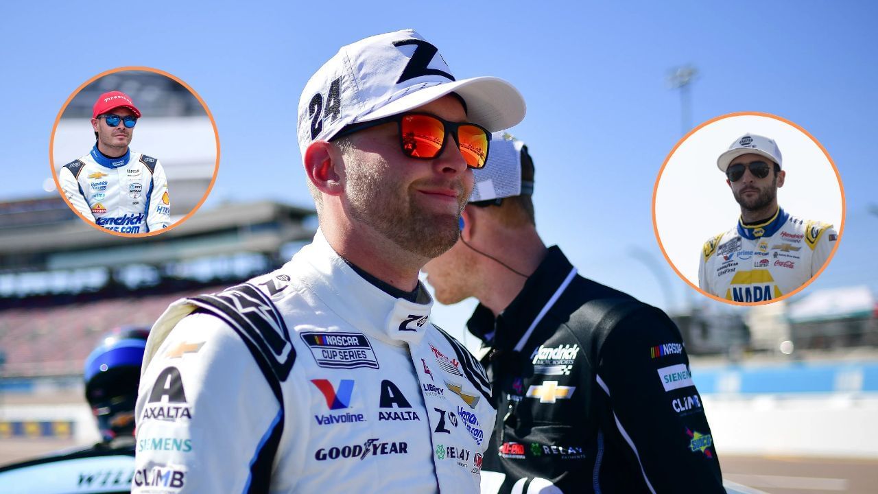 William Byron addresses 2025 NASCAR Cup Series regular season title battle with teammates Chase Elliott and Kyle Larson. Images via Imagn.