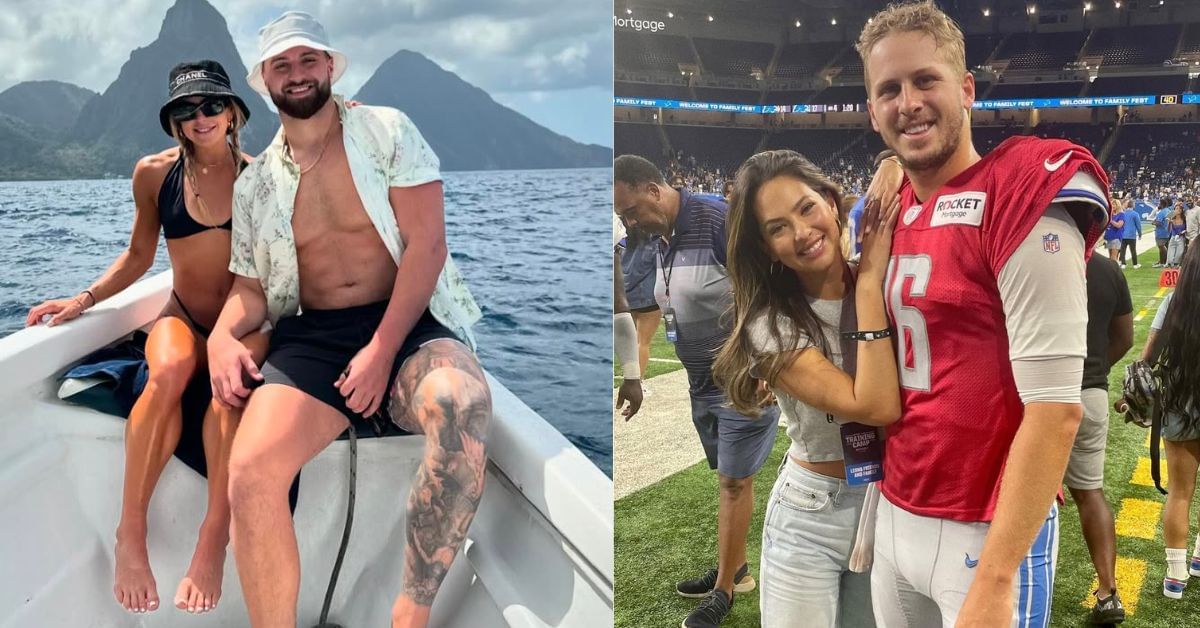 Jake Ferguson&rsquo;s fianc&eacute;e Haley Cavinder drops 1-word reaction on Jared Goff&rsquo;s wife Christen&rsquo;s SI Swimsuit photoshoot BTS