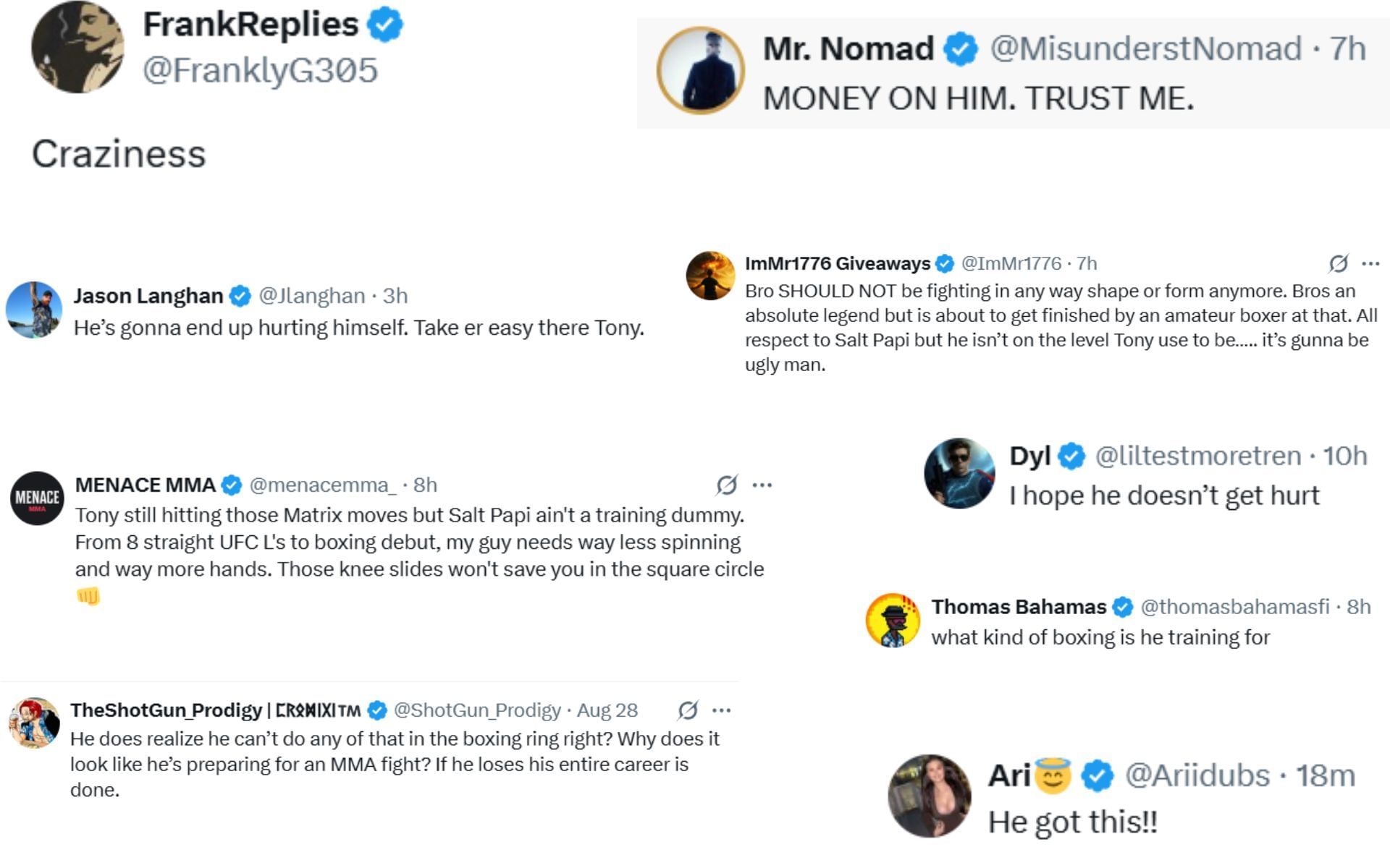 Fan reactions [Screenshots courtesy: @SpinninBackfist on X]