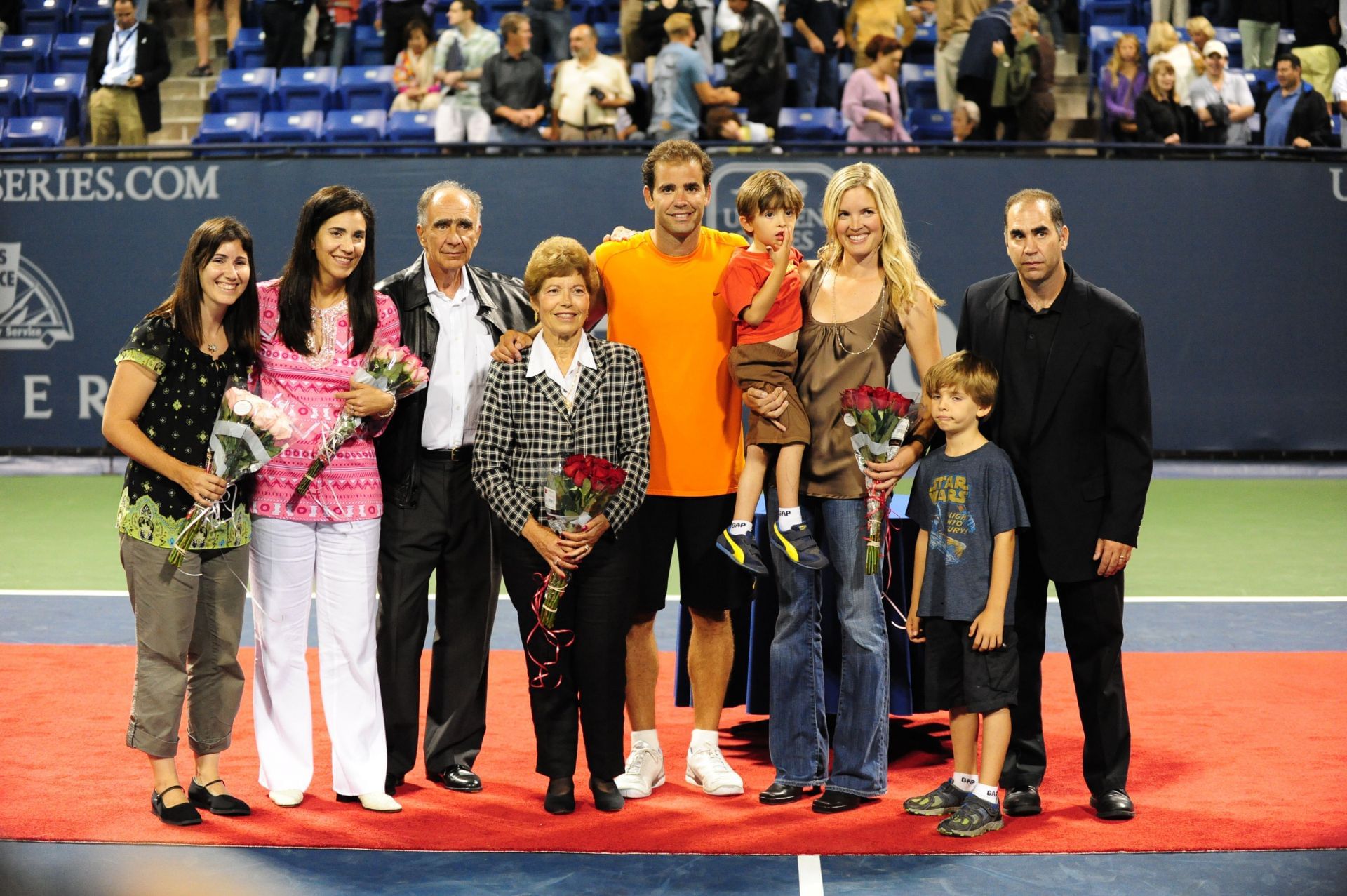Pete Sampras pictured with his family | Image Source: Getty