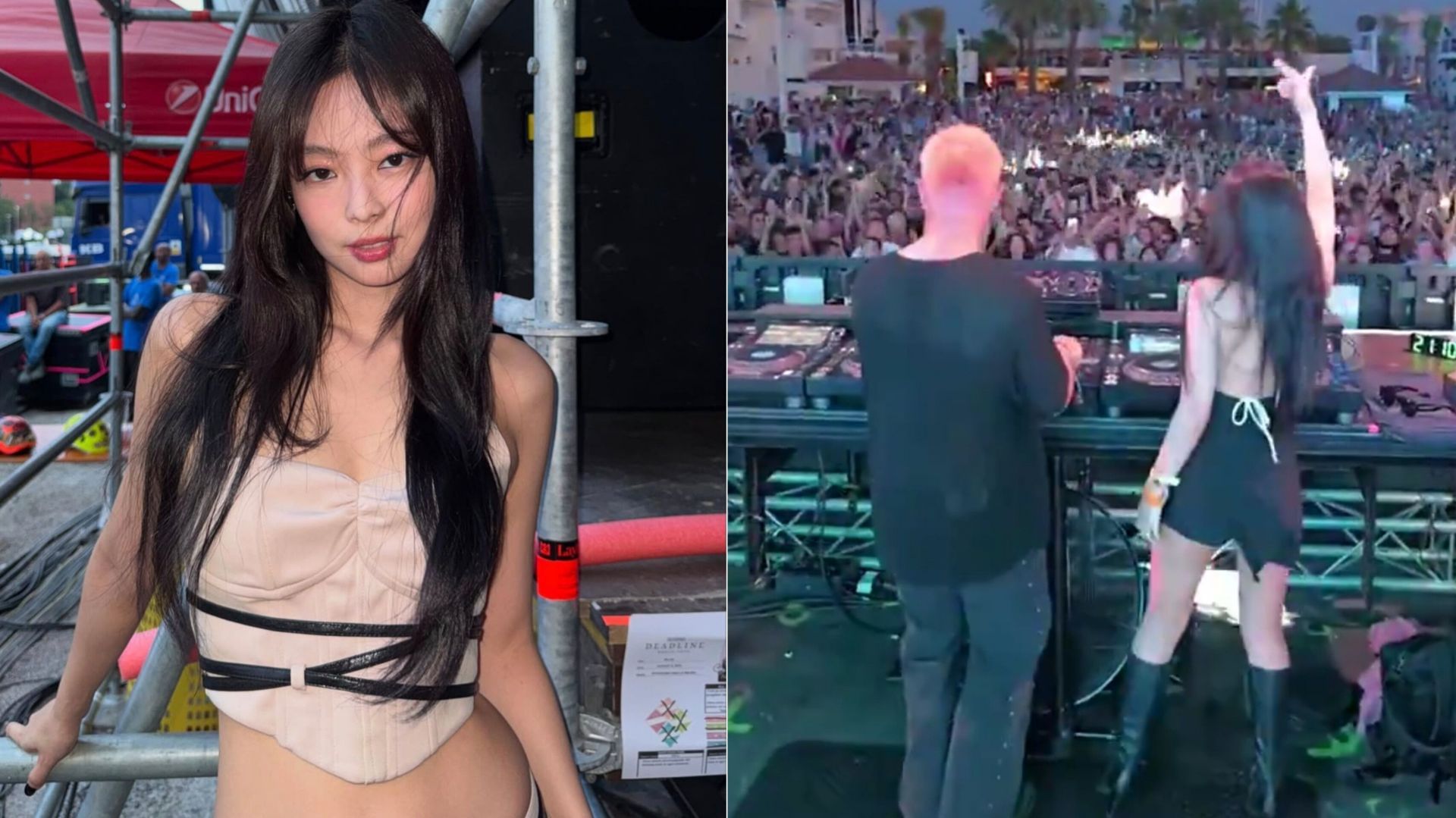 Jennie appears at Diplo
