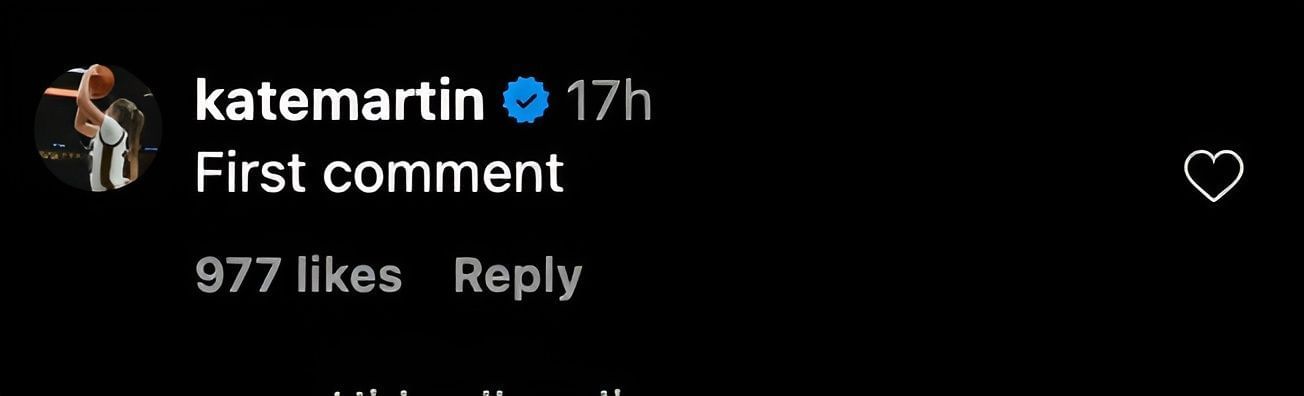 Martin&#039;s IG comment