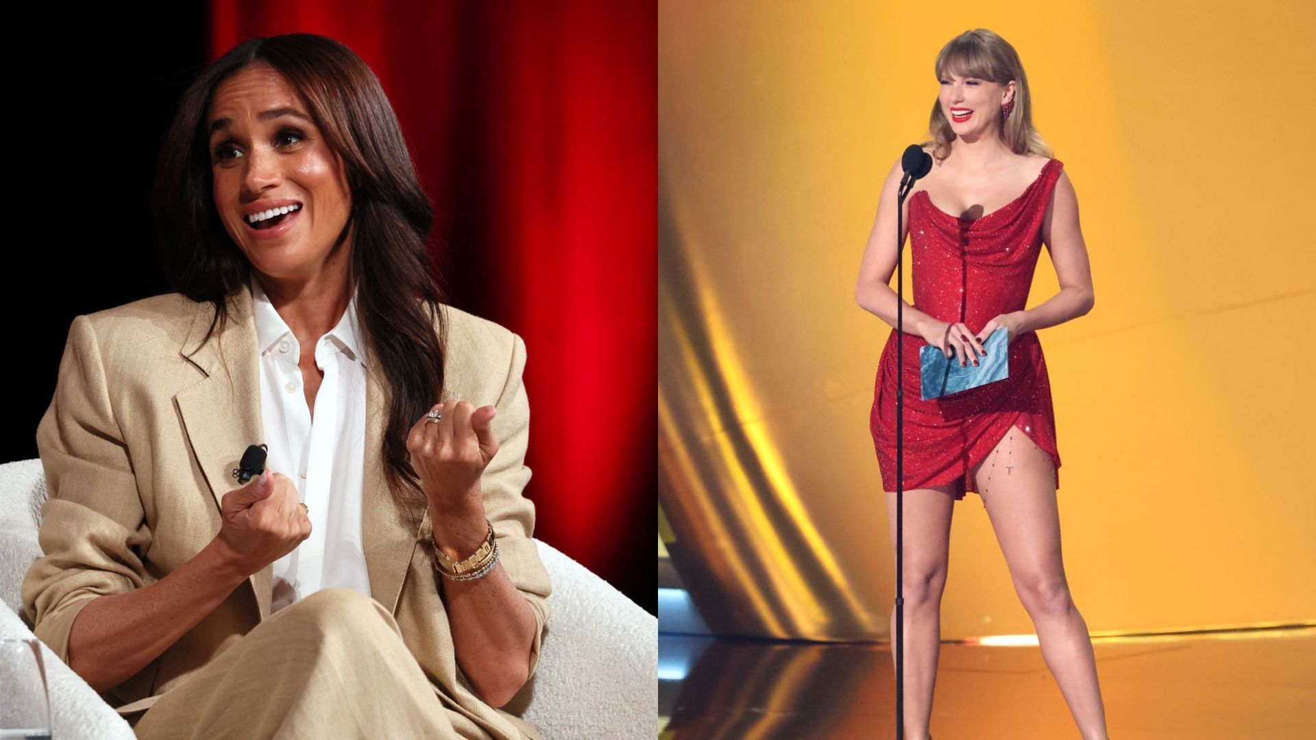 Meghan Markle, Taylor Swift (Images via Getty)