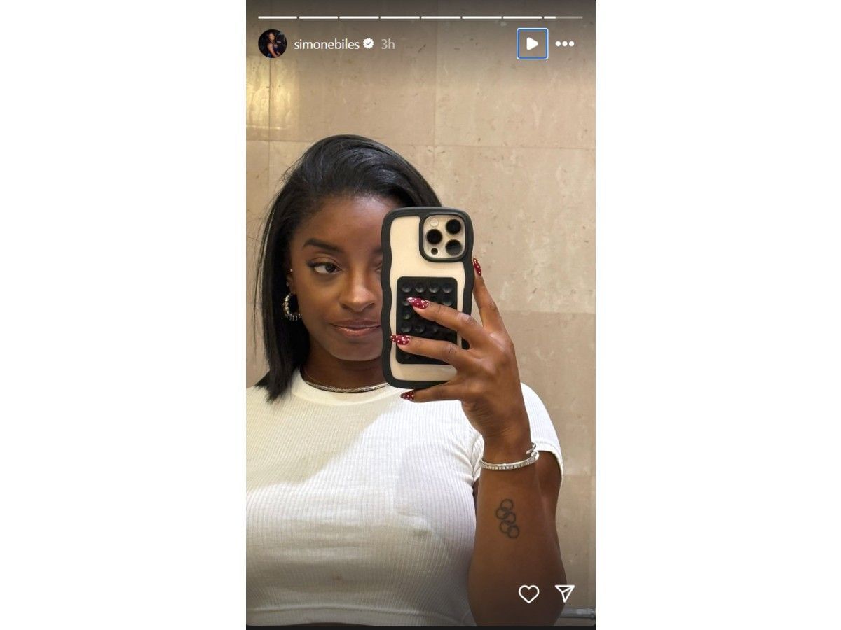 Biles&#039; Instagram story