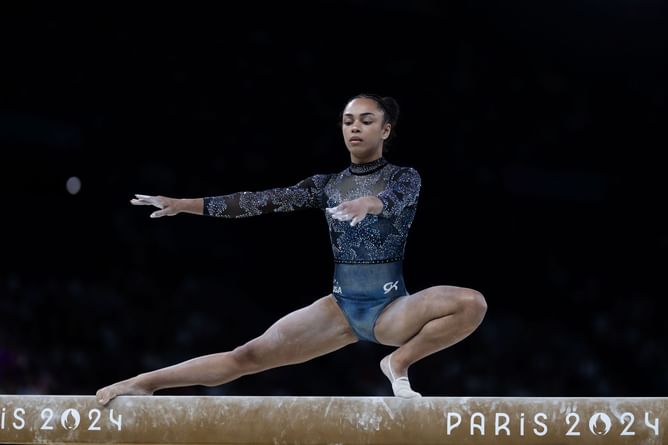 "It wasn't easy to come back" - Hezly Rivera opens up on first senior all-around title at US Championships after bumpy elite return