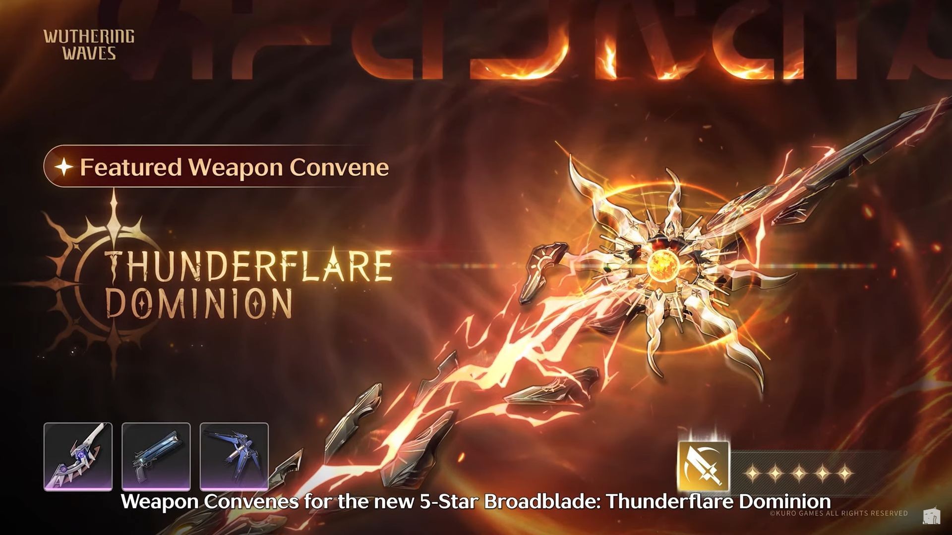 Augusta&#039;s signature weapon - Thunderflare Dominion (Image via Kuro Games)