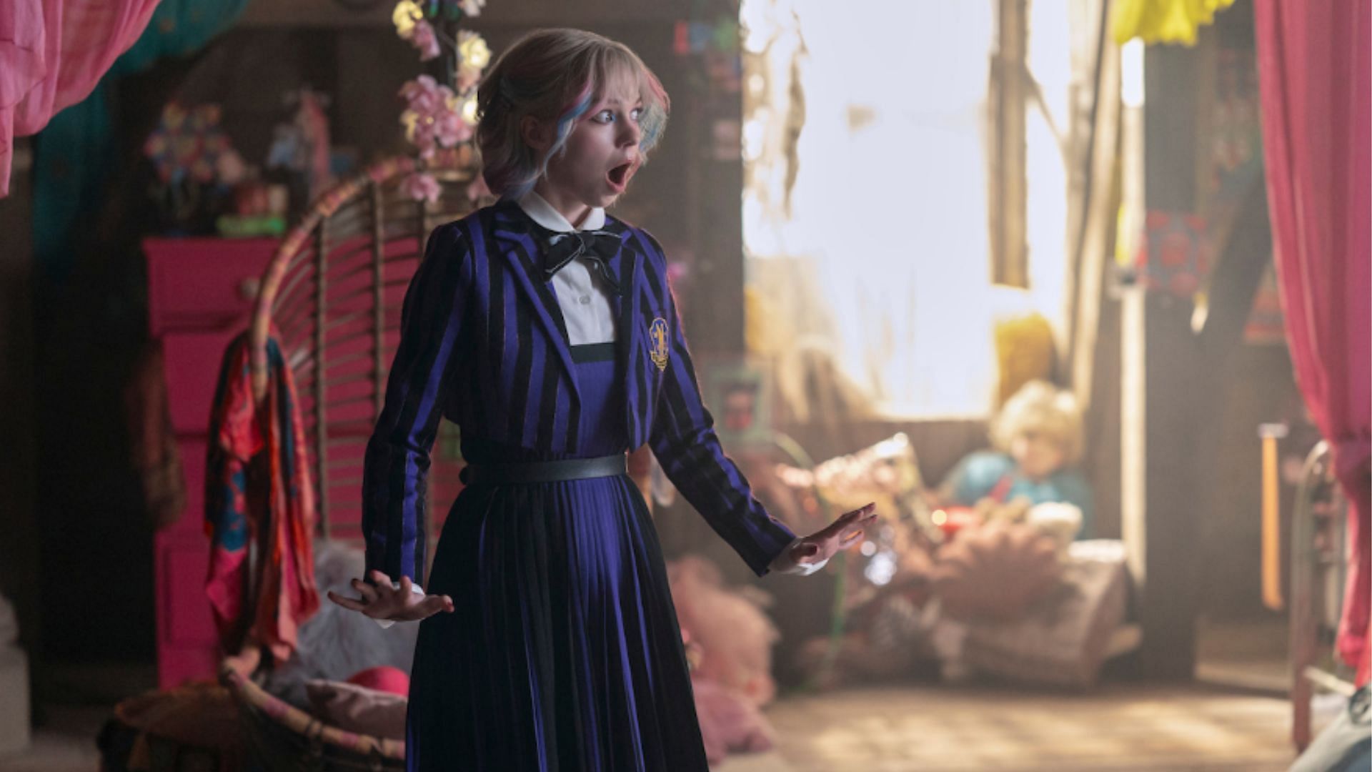 Emma Myers as Enid Sinclair (Image via Tudum/Netflix)