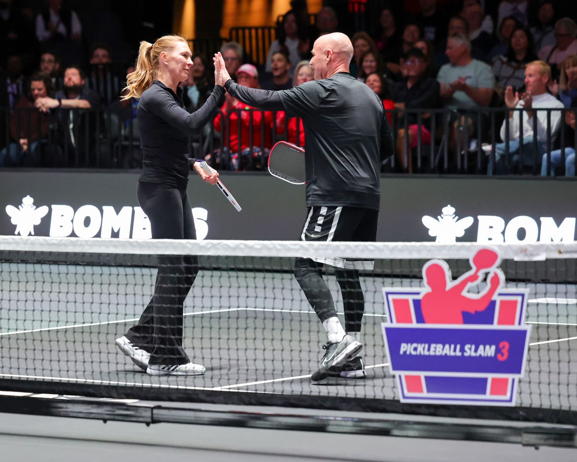Graff and Agassi at Pickleball Slam 3 (Image Source: Getty)