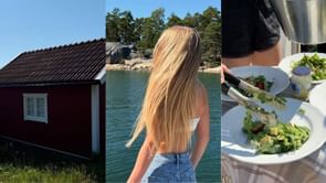 William Nylander's sister, Ella, shares inside look at her summer getaway in the Swedish Archipelago