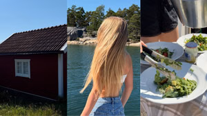 William Nylander's sister, Ella, shares inside look at her summer getaway in the Swedish Archipelago