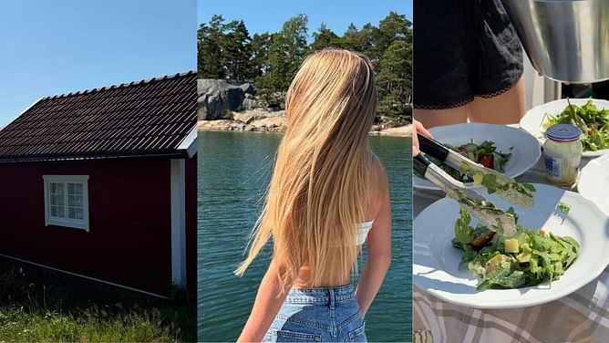 William Nylander's sister, Ella, shares inside look at her summer getaway in the Swedish Archipelago