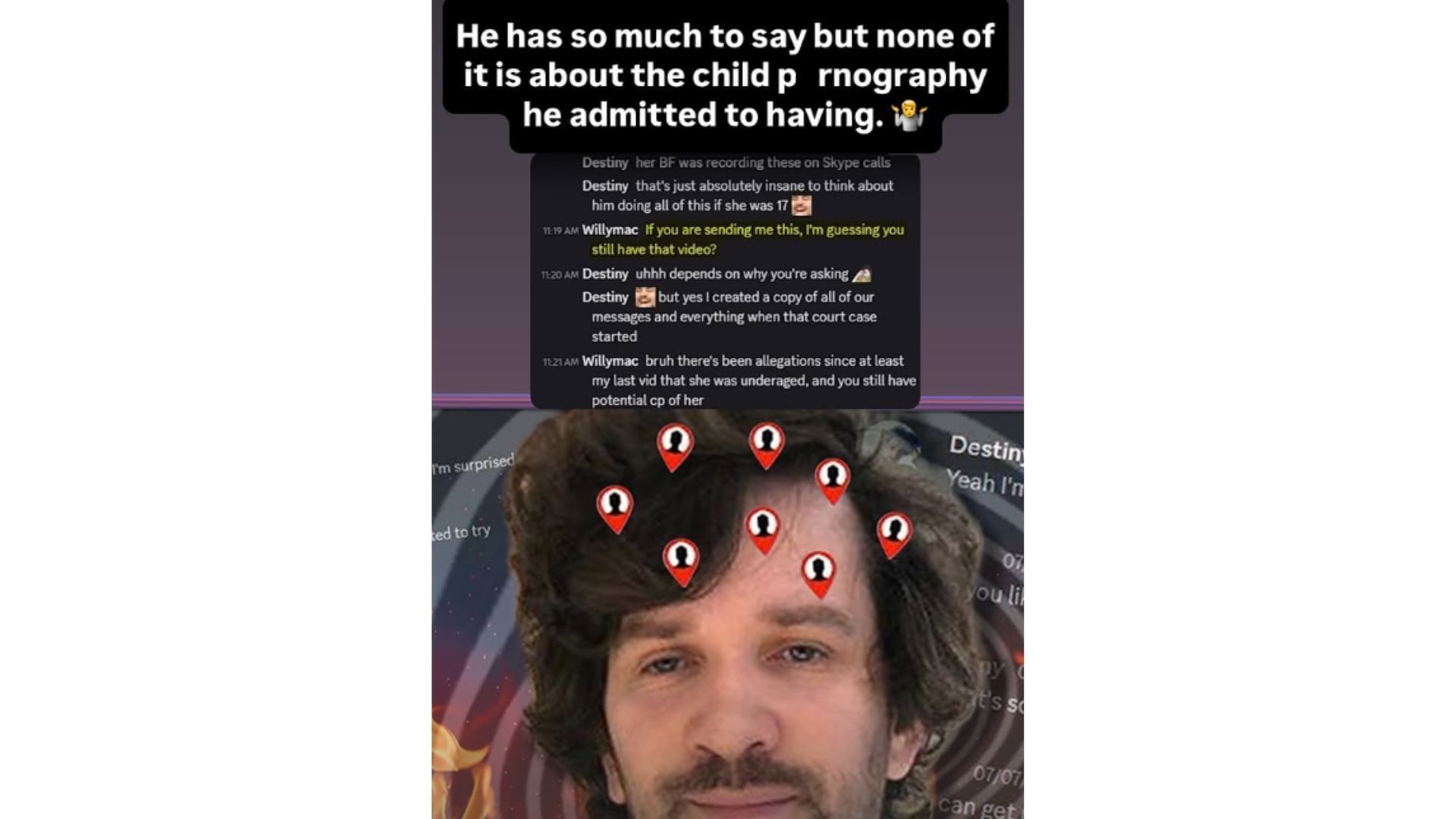 An excerpt from Klein&#039;s latest Instagram story (Image via @h3h3productions/Instagram)