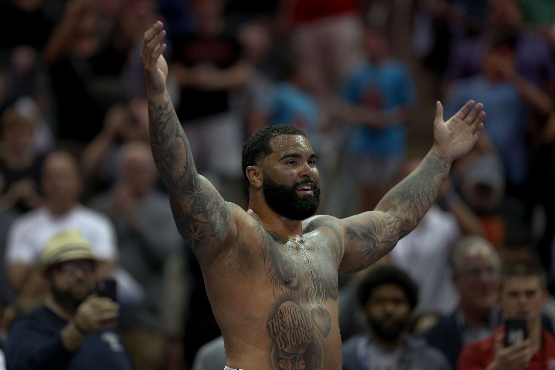  Gable Stevenson during the Beat the Streets Final X Wrestling event in Newark, New Jersey. (Photo by Getty Images)