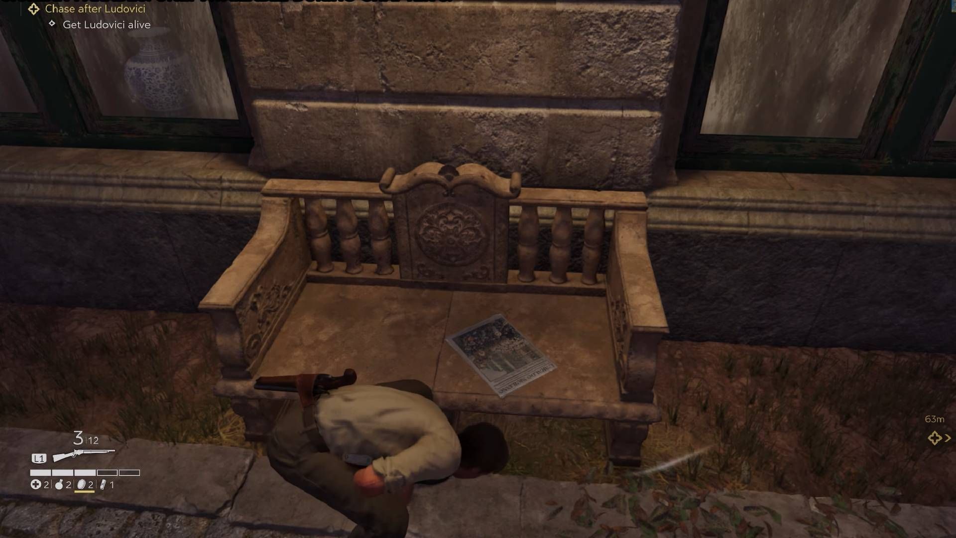 Sicilian Parades newspaper location in Mafia The Old Country (Image via 2K || YouTube/@100Guides)