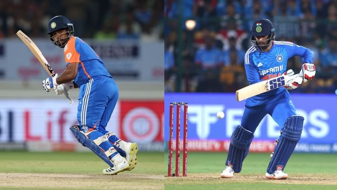 Sanju Samson vs Jitesh Sharma - comparing their stats after 9 T20Is