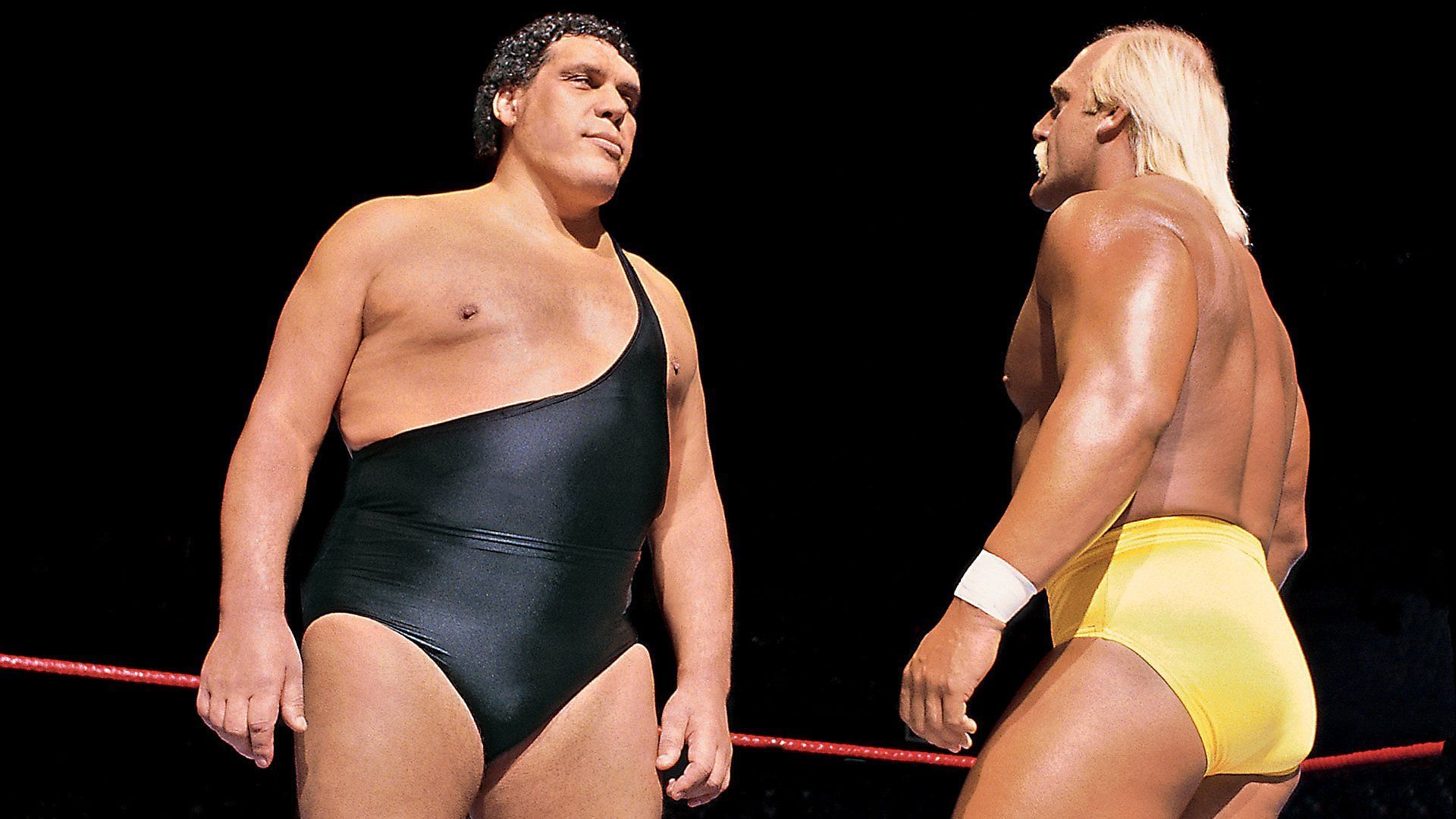 Andre the Giant (left) and Hulk Hogan (right) [Image Credit: wwe.com]