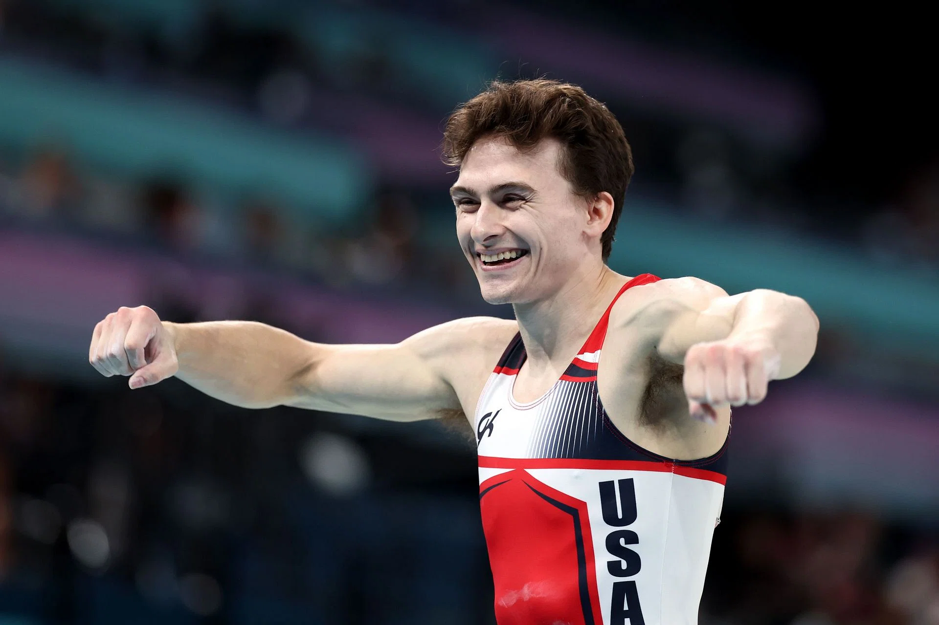 Stephen Nedoroscik at Paris Olympics 2024. Source: Getty