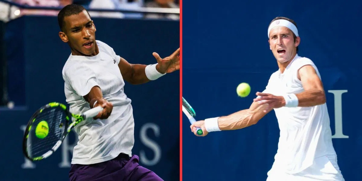 Felix Auger-Aliassime (L) and Tomas Martin Etcheverry (R) (Image Source: Getty)