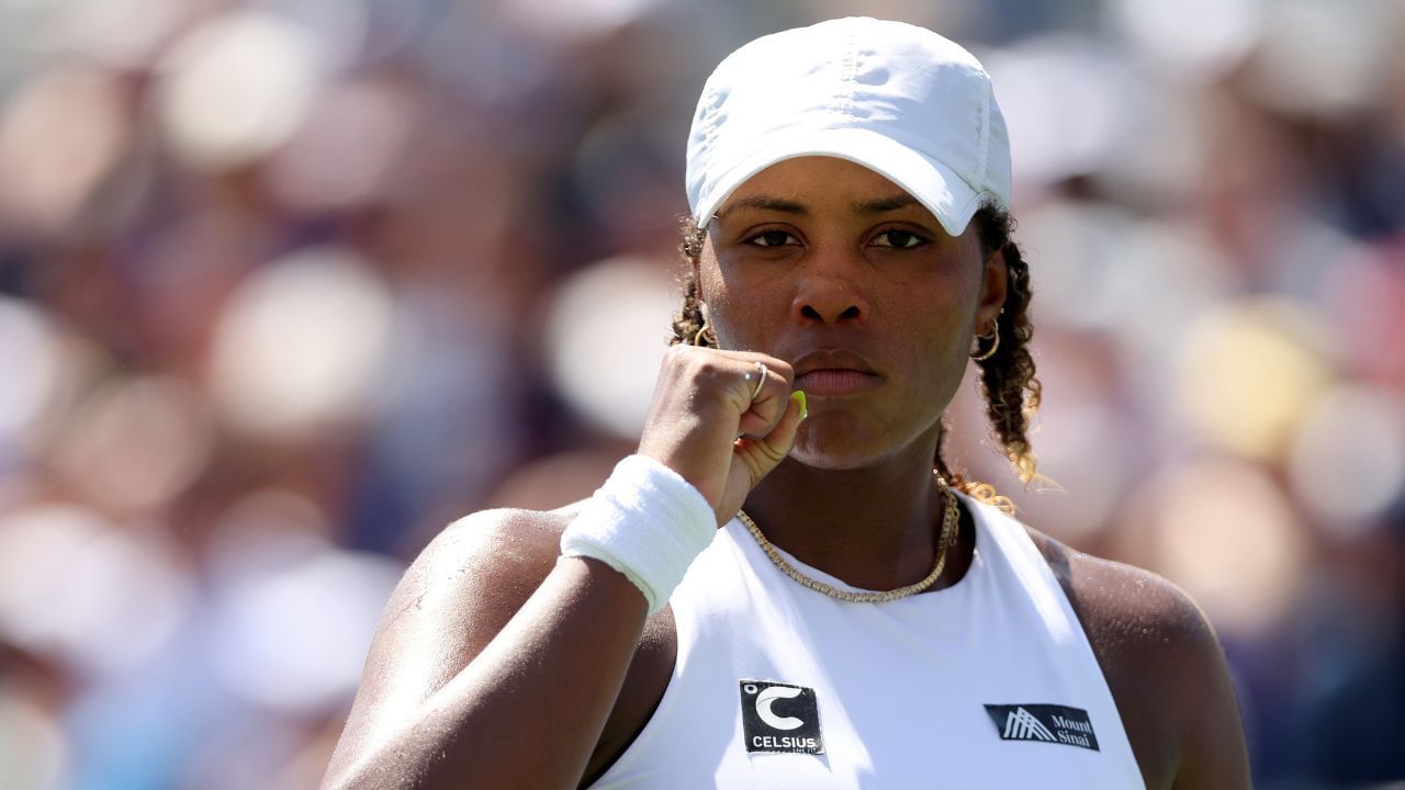 Taylor Townsend turns emotional as her son Adyn attends his 1st day of Pre-K amid Cincinnati Open. Credit: GETTY